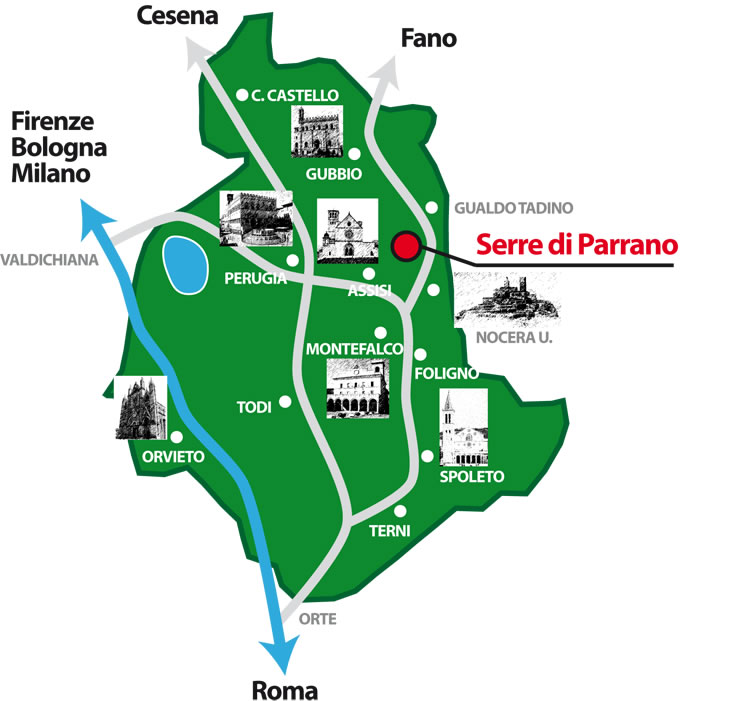 Wie erreichen Serre di Parrano
